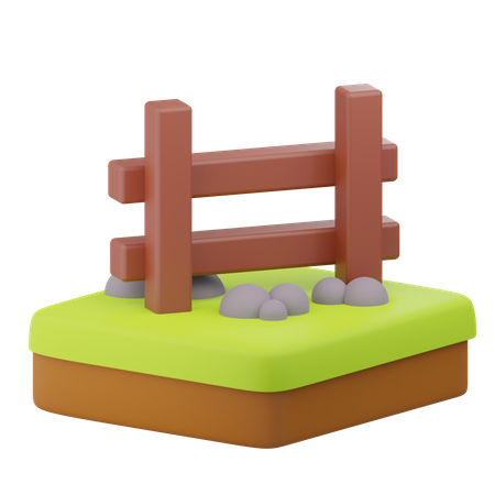 Cerca de madera  3D Icon