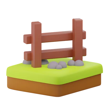 Cerca de madera  3D Icon