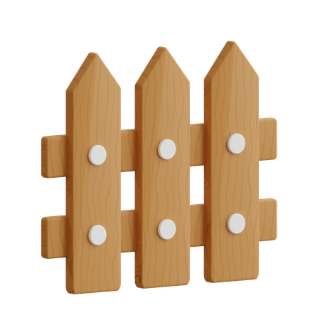 Cerca de madera  3D Icon