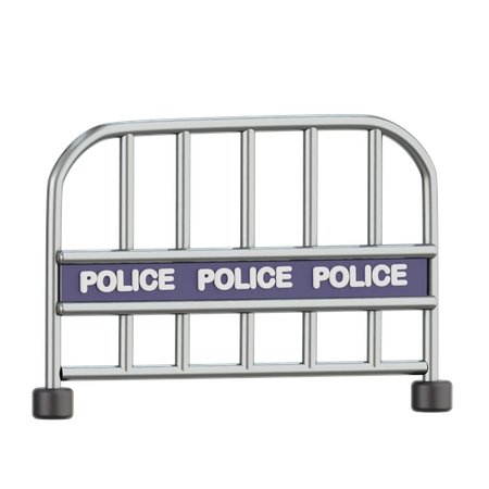 Valla policial  3D Icon