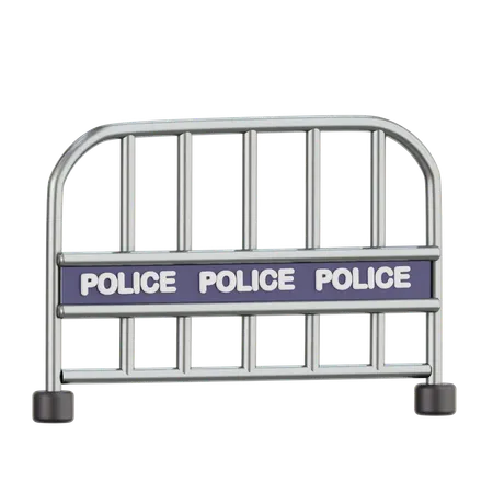 Valla policial  3D Icon