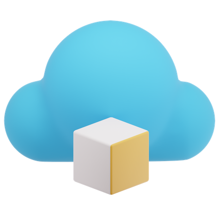 Valor de la nube  3D Icon