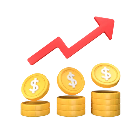 Value Increase  3D Icon