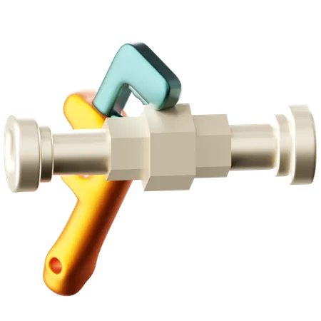 Valve Pipe  3D Icon