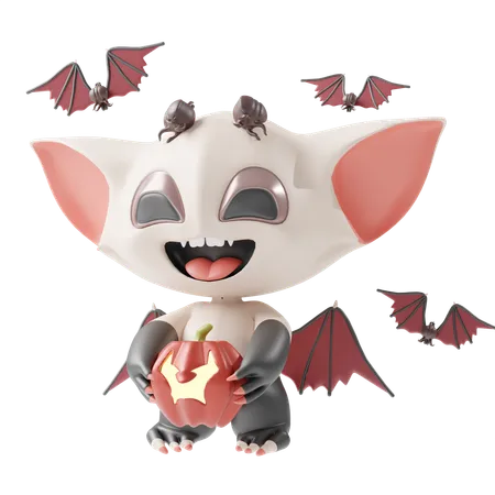 Vampire Bat  3D Illustration