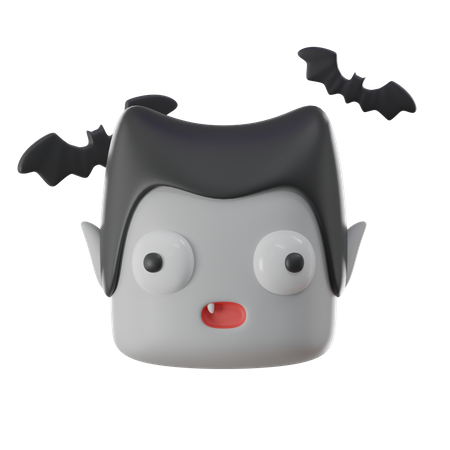 Vampire Head  3D Icon