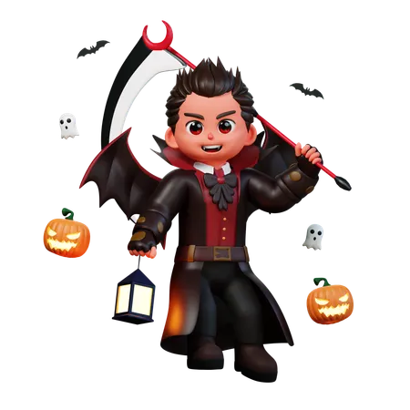 3 D Character Halloween Vampire Pack 3D Illustration