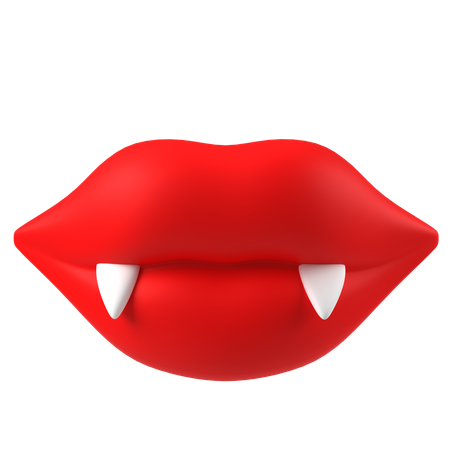 Vampire Mouth  3D Icon