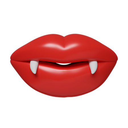 Vampire Mouth  3D Icon