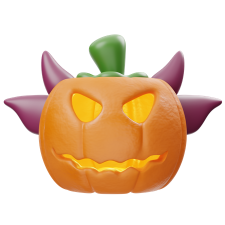 Vampire Pumpkin  3D Icon