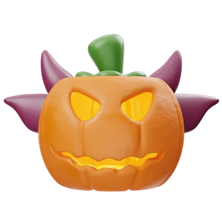 Vampire Pumpkin  3D Icon
