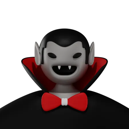 Vampire Smile 3D Illustration