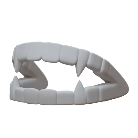 Vampire Teeth 3D Illustration