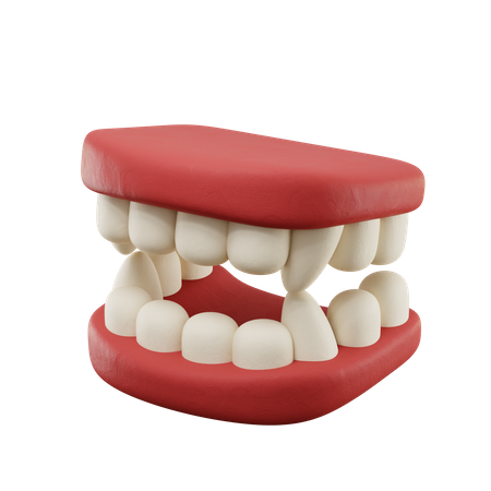 Vampire Teeth 3D Icon
