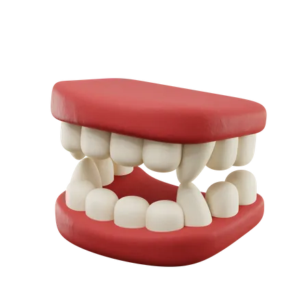 Vampire Teeth  3D Icon