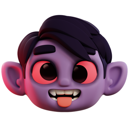 Vampire Ugly Face  3D Icon