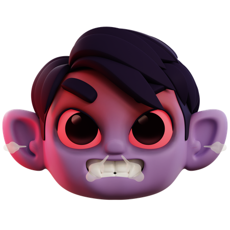 Vampiro muy enojado  3D Icon