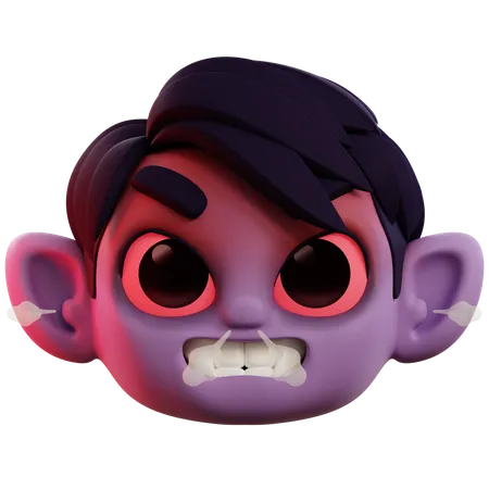 Vampiro muy enojado  3D Icon