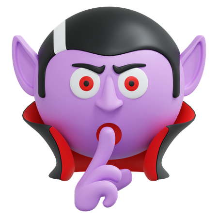 Vampiro quieto  3D Icon