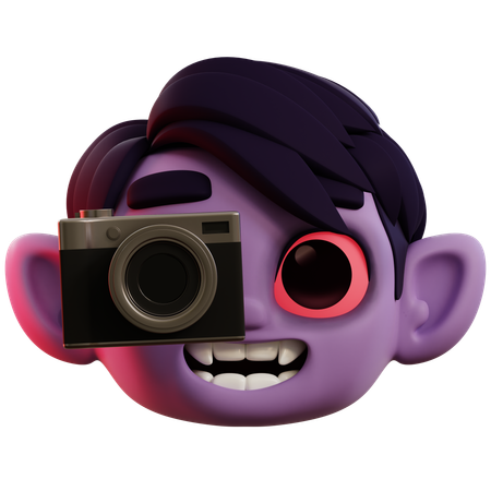 Vampiro tirando foto  3D Icon