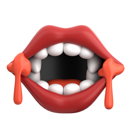 Vampirzähne  3D Icon