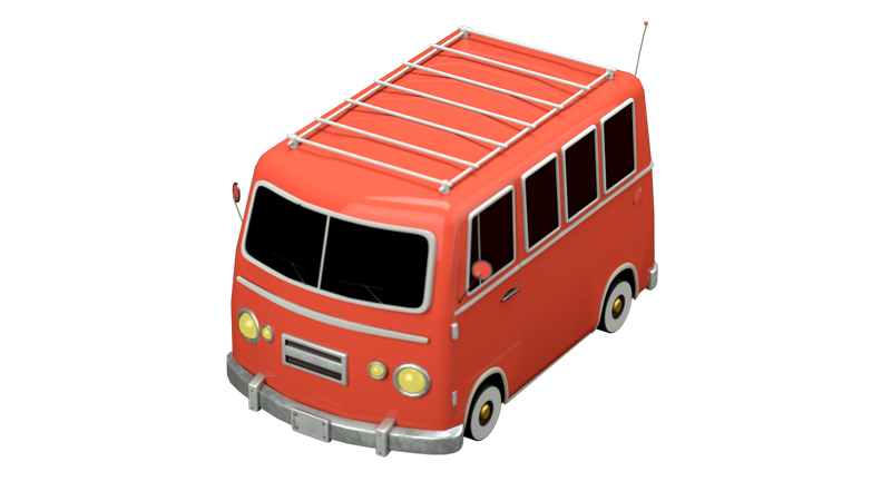 Van  3D Illustration