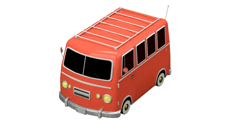 Van  3D Illustration