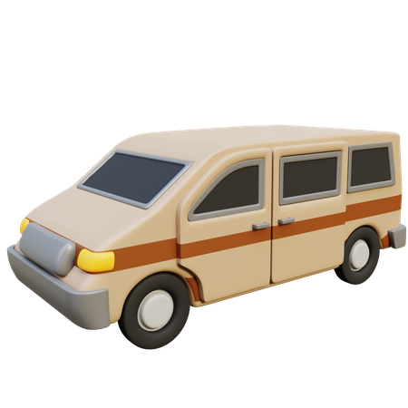 Van Car  3D Icon