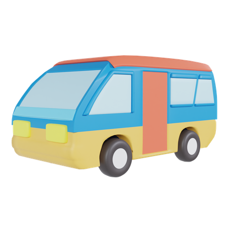 Van de viagem  3D Icon