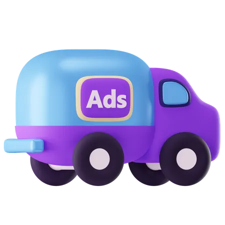 Van publicitária  3D Icon