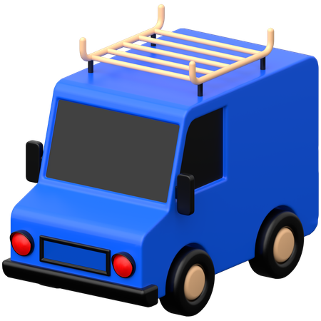 Van de viagem  3D Icon