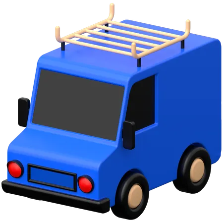 Van de viagem  3D Icon