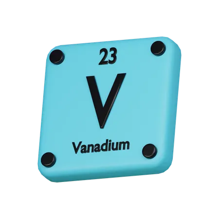 Vanadium Element 3 D Icon 3D Icon
