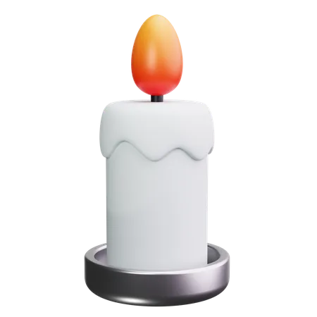 Vanilla Candle  3D Icon