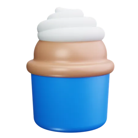 Vanilla Cupcake  3D Icon