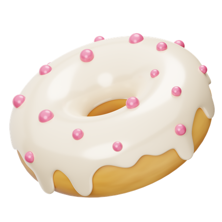 Vanilla Donuts  3D Icon