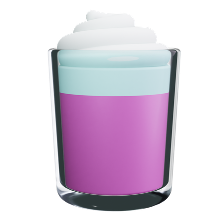 Vanilla Milkshake  3D Icon