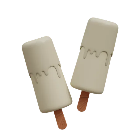 Vanilla Popsicles  3D Icon