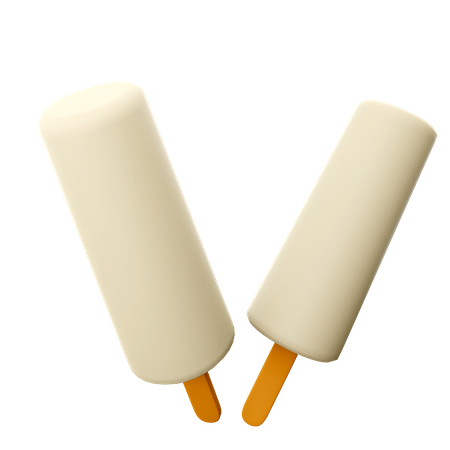Vanilla Popsicles  3D Icon