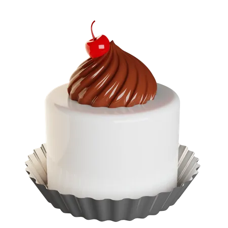 Vanilla Shortcake  3D Illustration