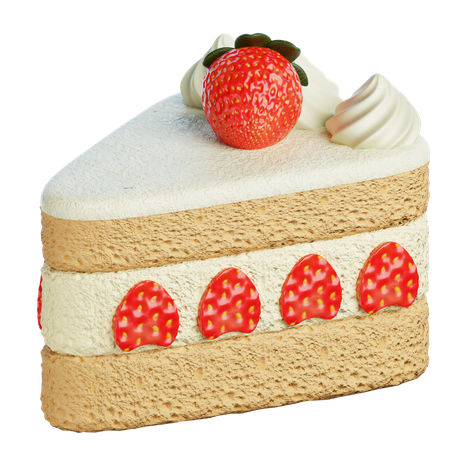 Vanilla Slice Cake  3D Icon