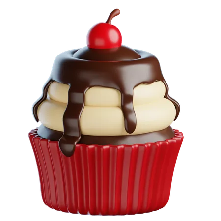 Vanille-Schokoladen-Cupcakes  3D Icon