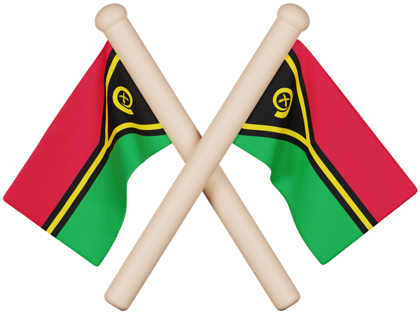 Vanuatu Flag  3D Icon