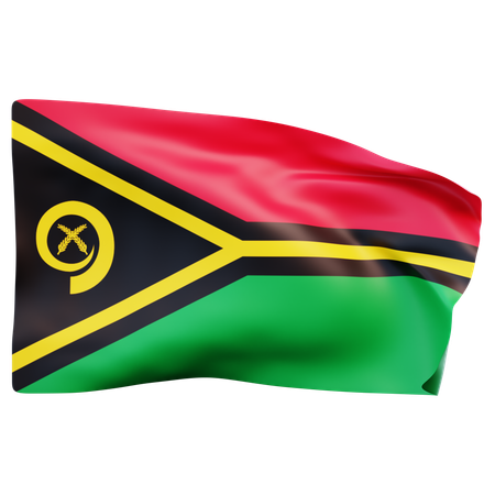 Vanuatu Flag  3D Icon