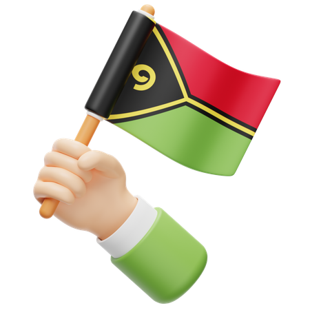 Vanuatu Flag  3D Icon