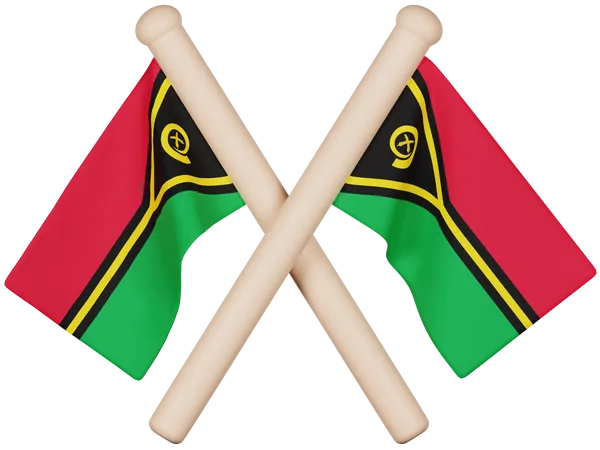 Vanuatu Flag  3D Icon