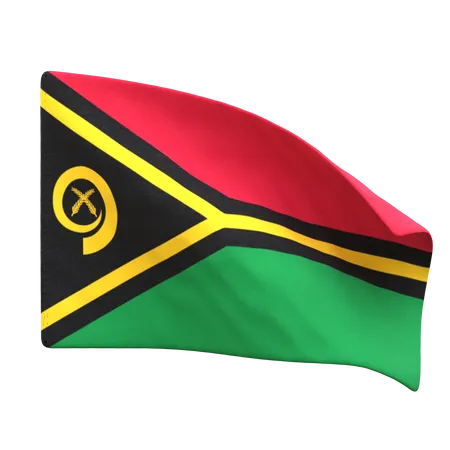 Vanuatu Flag  3D Icon