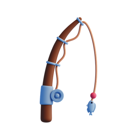 Cana de pesca  3D Icon