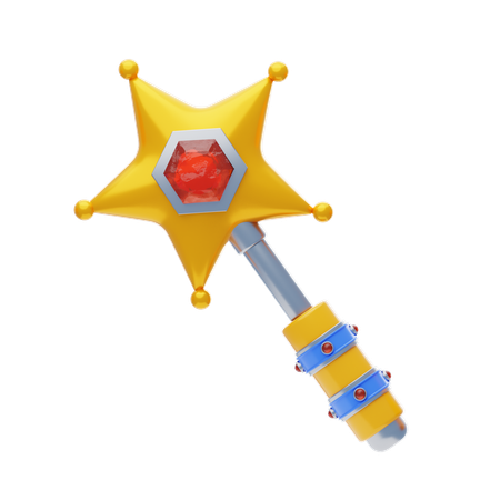 Varinha estrela  3D Icon