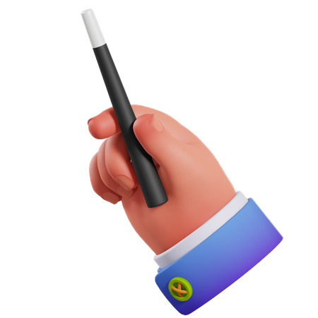 Varinha mágica segurando gesto  3D Icon